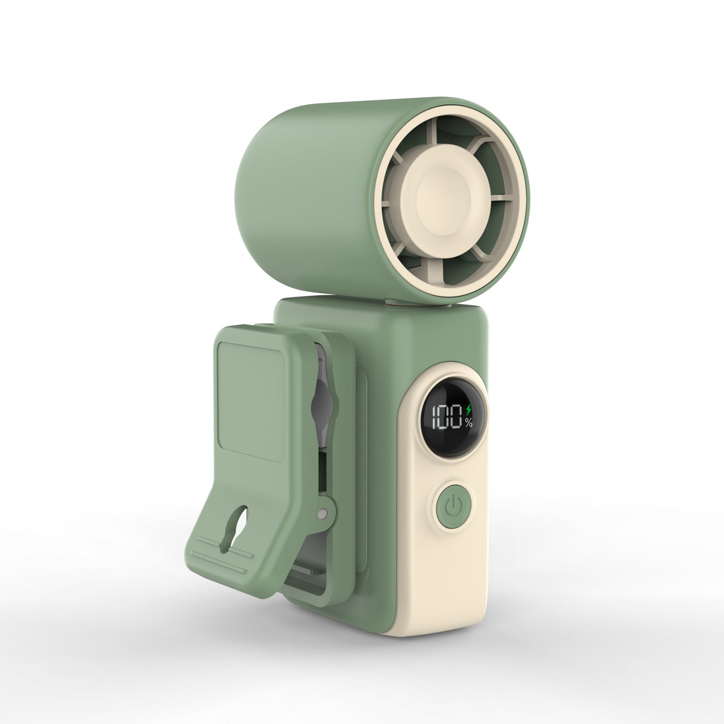 Hotsales Portable Handheld Fan Rechargeable, 13500 RPM High-Speed Personal Fan with Hands-Free Clip 180° Rotatable Smart LED Display 4 Speeds Mini Cooling for Travel, Commuting, Summer Gifts for Women & Men