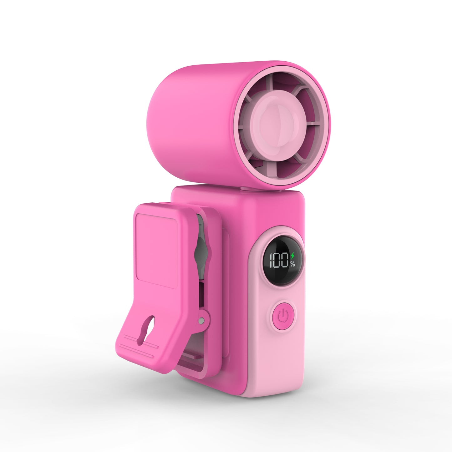 Hotsales Portable Handheld Fan Rechargeable, 13500 RPM High-Speed Personal Fan with Hands-Free Clip 180° Rotatable Smart LED Display 4 Speeds Mini Cooling for Travel, Commuting, Summer Gifts for Women & Men