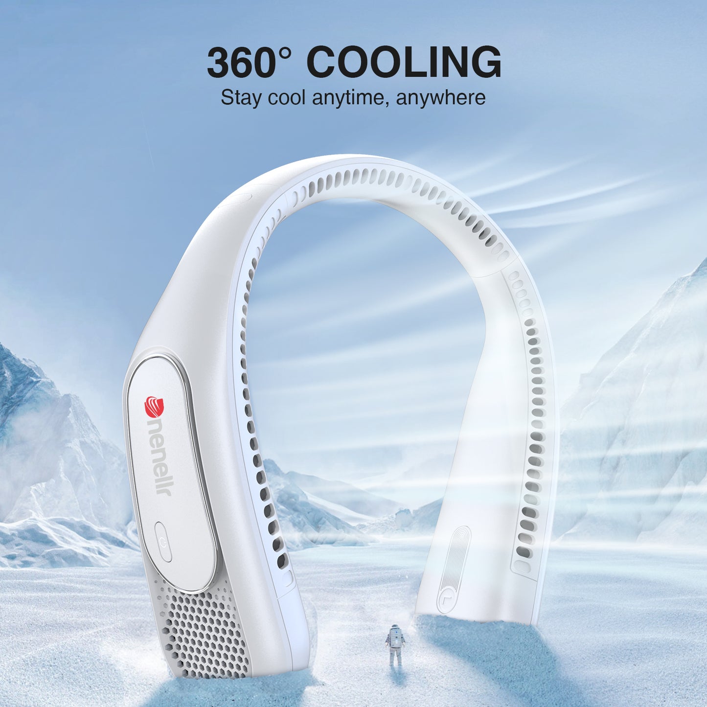 Hotsales Neck Fan, Hands Free Bladeless Neck Fans Portable Rechargeable, 6000 mAh Battery Operated Wearable Personal Fan, Cooling Neck Fan, 3 Speeds, USB Fan Gifts for Men, Women, Travel, Outdoor